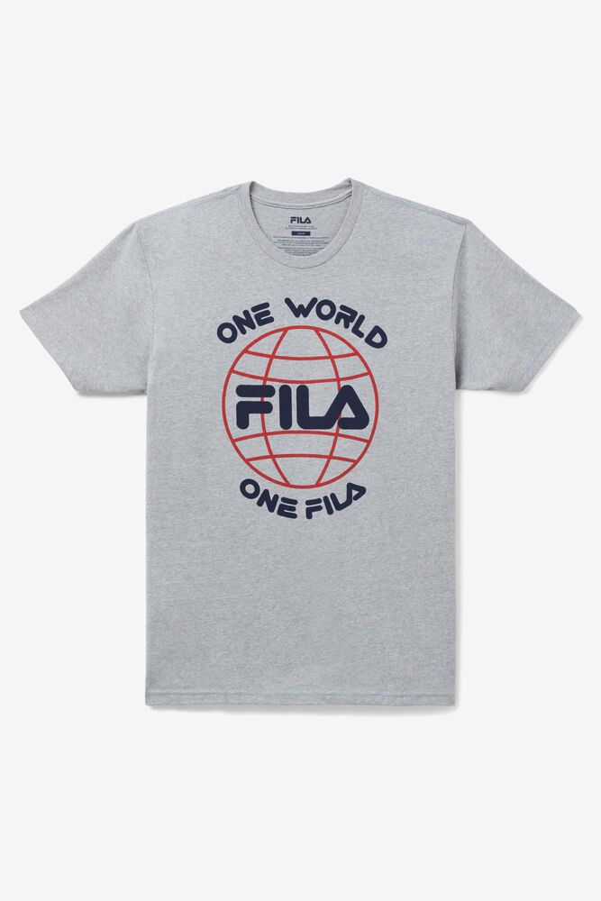 Tricou Fila Barbati Gri One World UHPV-19438